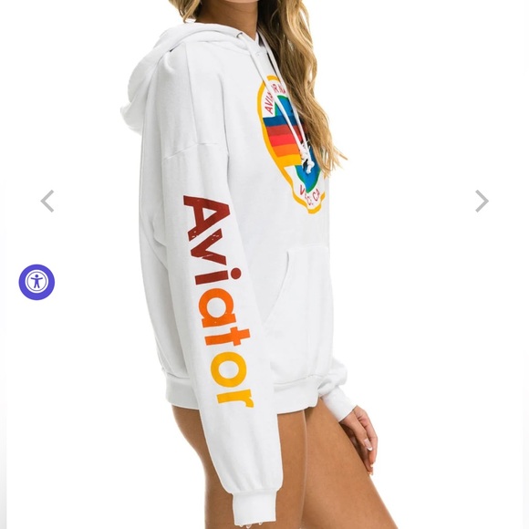 AVIATOR NATION RELAXED PULLOVER HOODIE - WHITE
Size S - Picture 3 of 10